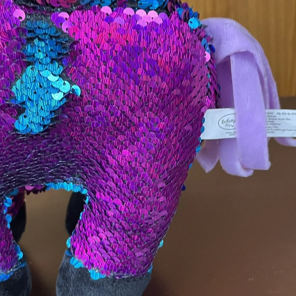 Llama Donkey Alpaca Plush Flip Reversible Sequins Stuffed Animal 2019 Redemption